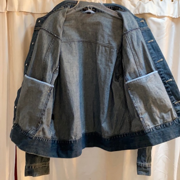 Structure jeans blue denim jacket men vintage L - Picture 7 of 12